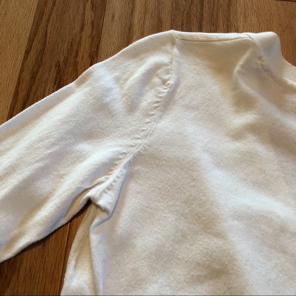 White V-Neck Basic Cardigan - H&M - Small - Picture 5 of 7